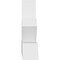 Ekena Millwork Saratoga Architectural Grade PVC Gable Bracket, 96"W x 24"H x 6"D x 6"F, 6/12 Pitch GBP096X24X0606SAR00 - alternate 2
